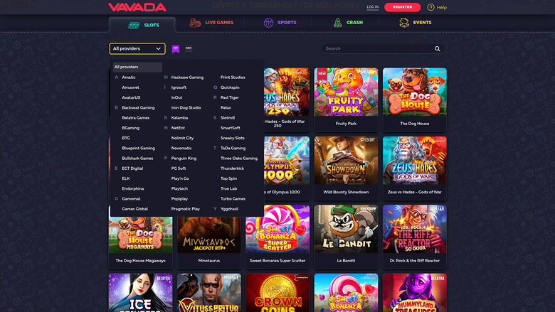 Vavada Casino — Game developres