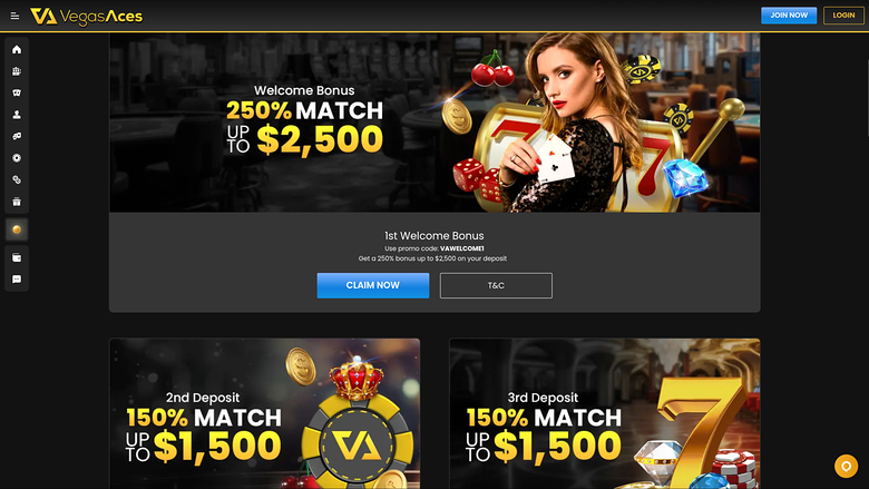 Vegas Aces Casino — Promotions page