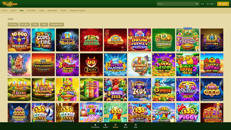 Vegas Country Casino — Games lobby