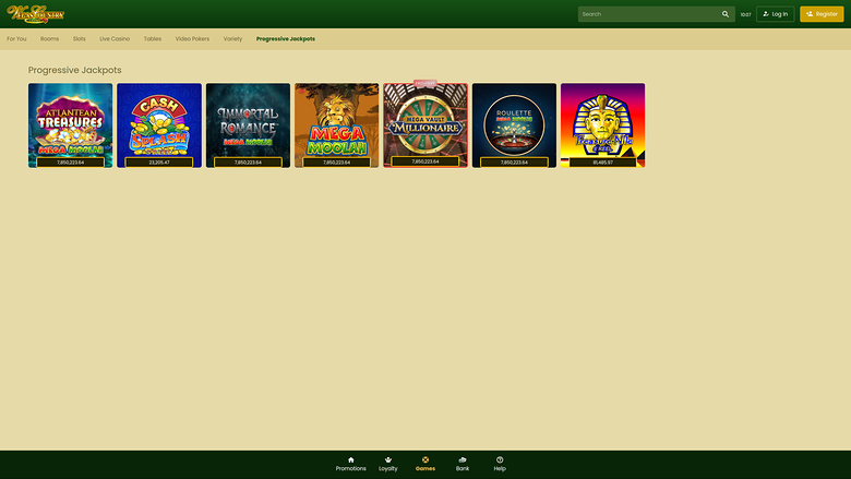 Vegas Country Casino — Jackpot games