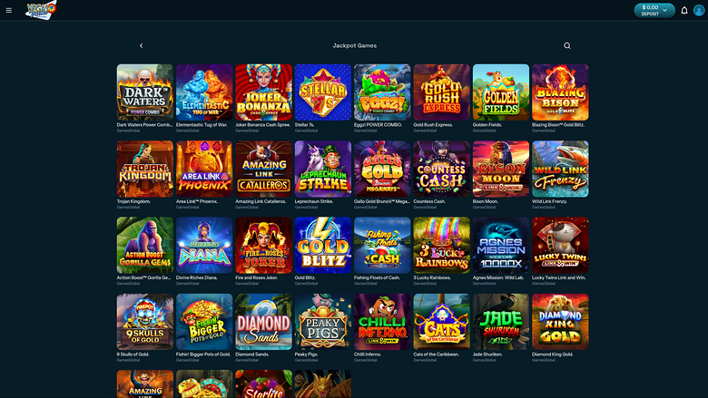 Vegas Palms Casino — Jackpot games