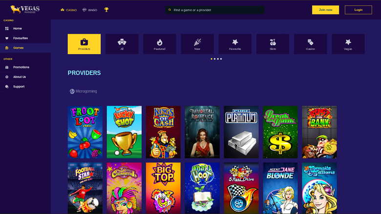 Vegas Paradise Casino — Games by studio