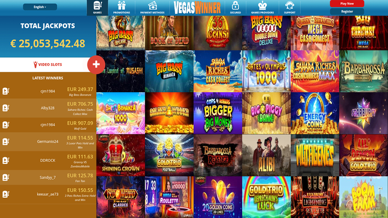 Vegas Winner Casino — Games lobby