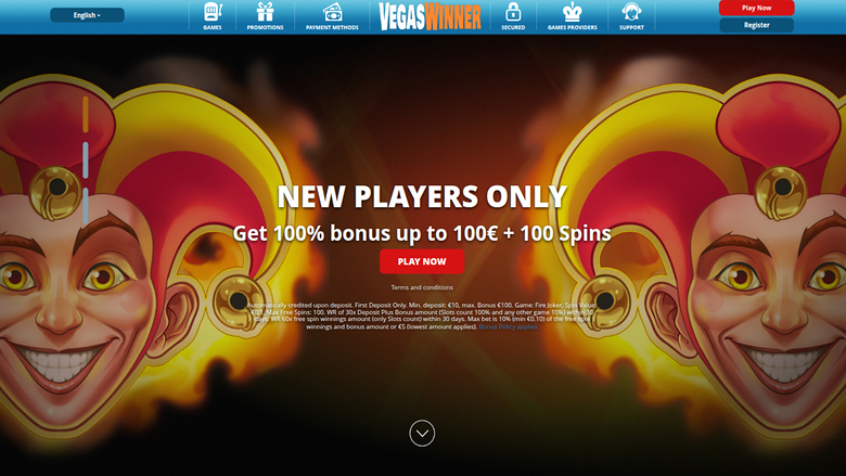Vegas Winner Casino — Homepage