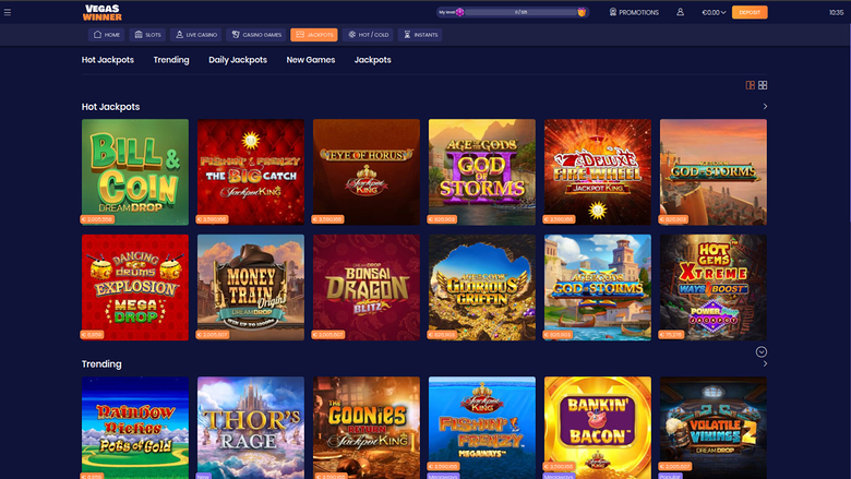 Vegas Winner Casino — Jackpot games