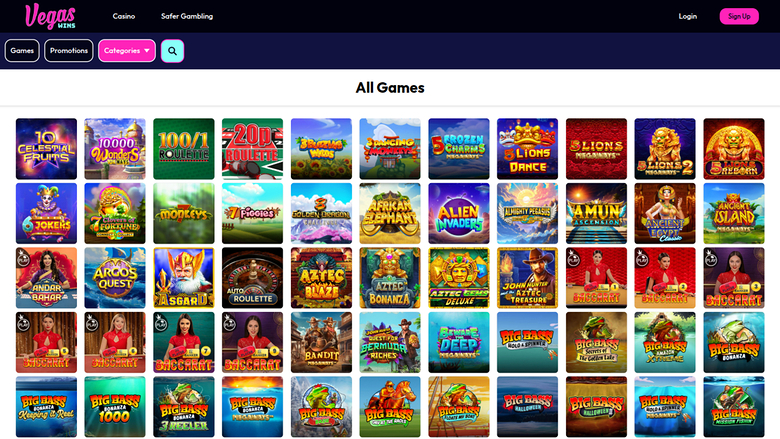 Vegas Wins Casino — Games lobby