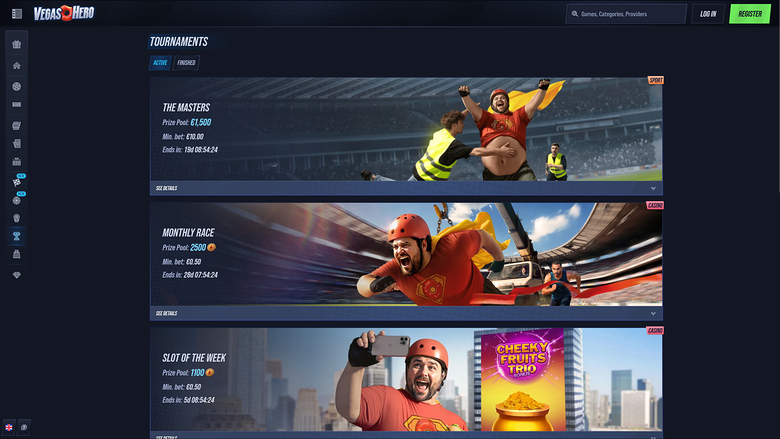VegasHero Casino — Tournaments