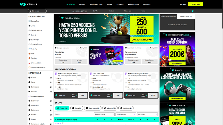 Versus Casino — Sportsbook