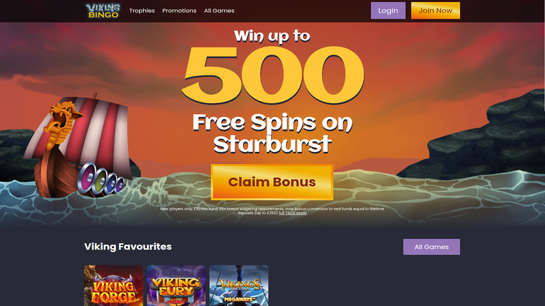 Viking Bingo Casino — Homepage