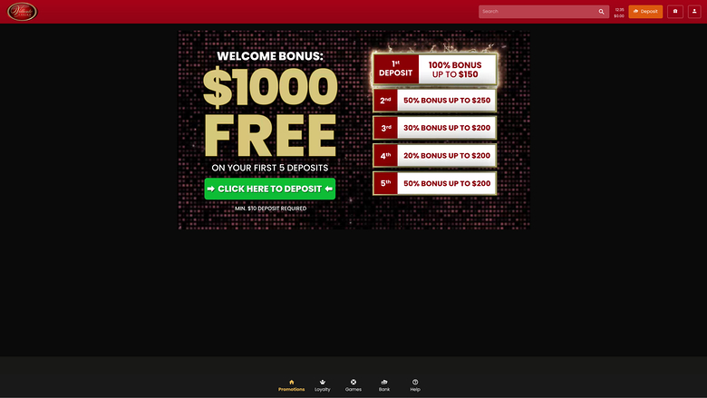 Villento Casino — Promotions page