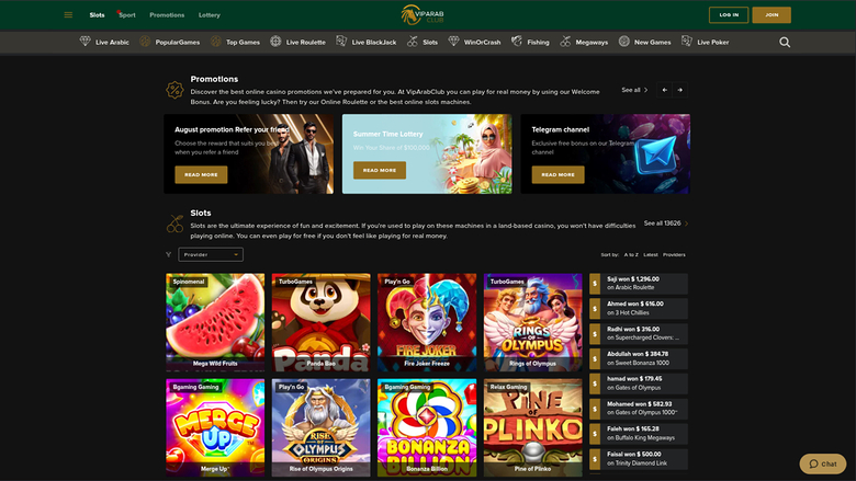 VipArabClub Casino — Games lobby
