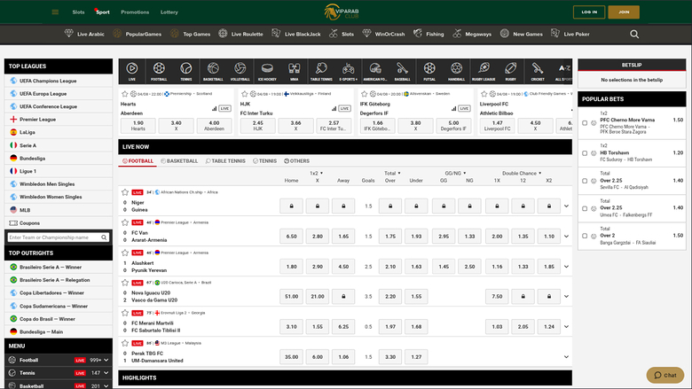 VipArabClub Casino — Sportsbook