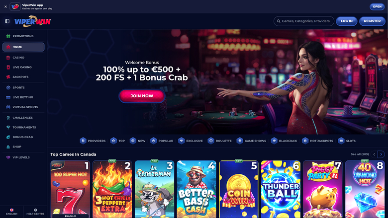 Viperwin Casino — Homepage