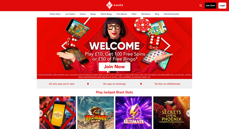 Virgin Games — Homepage