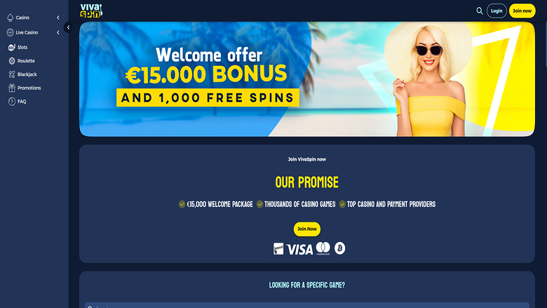 Vivaspin Casino — Homepage