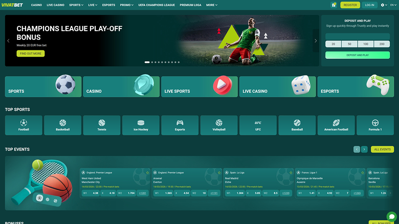 VivatBet — Homepage