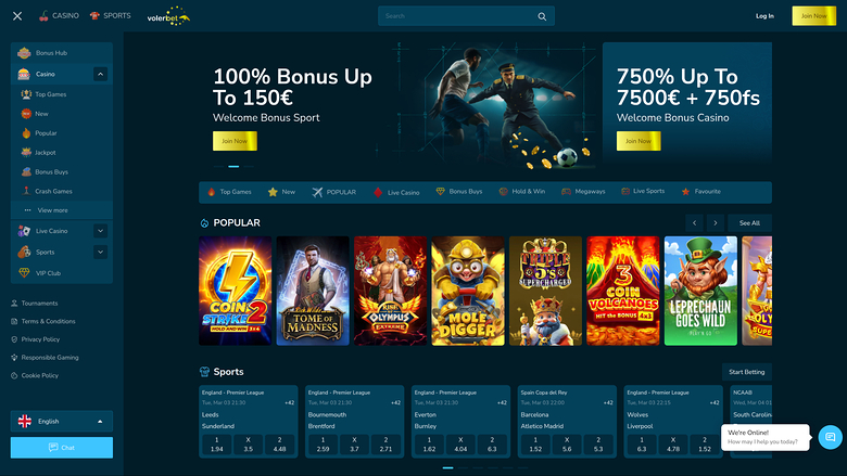 Volerbet Casino — Homepage