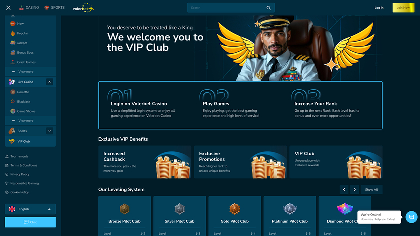 Volerbet Casino — VIP section