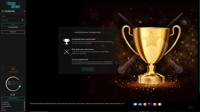 VoodooDreams Casino — Tournaments