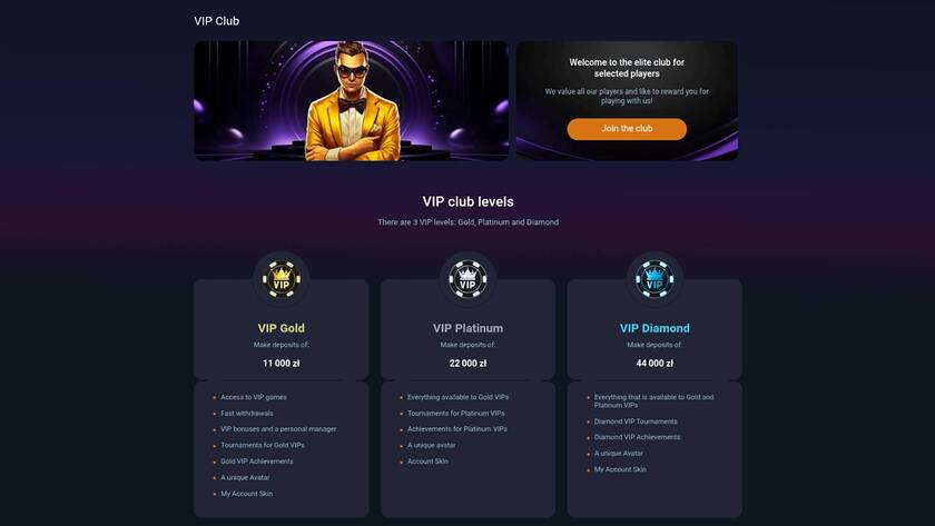 Vox Casino — VIP section