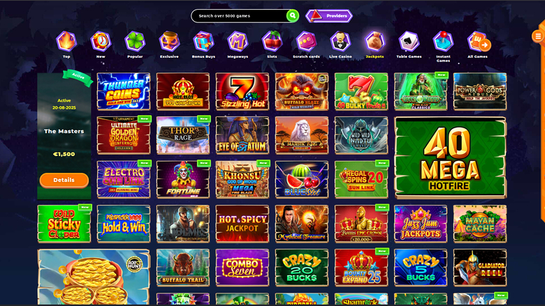 Wazamba Casino — Jackpot games