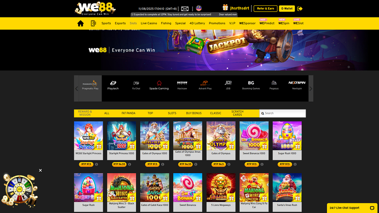 We88 Casino — Games by studio