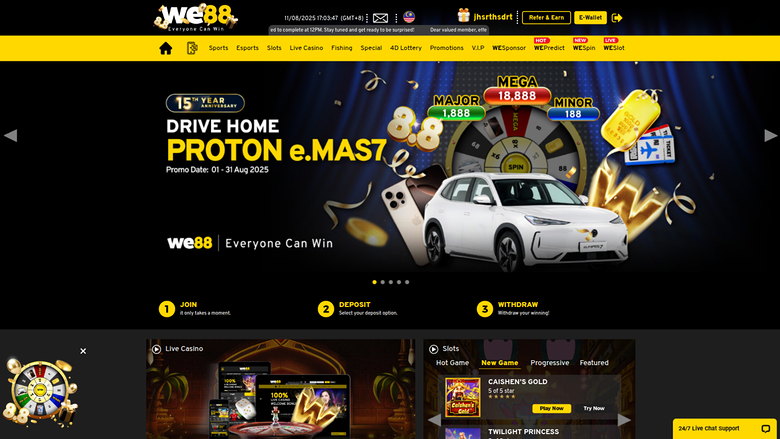 We88 Casino — Homepage