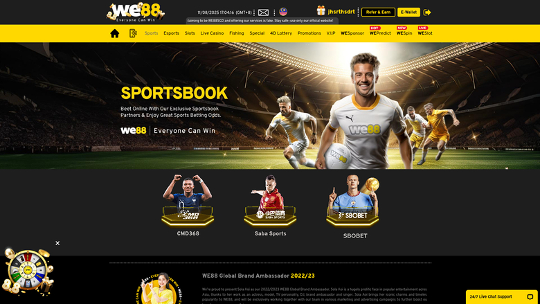 We88 Casino — Sportsbook