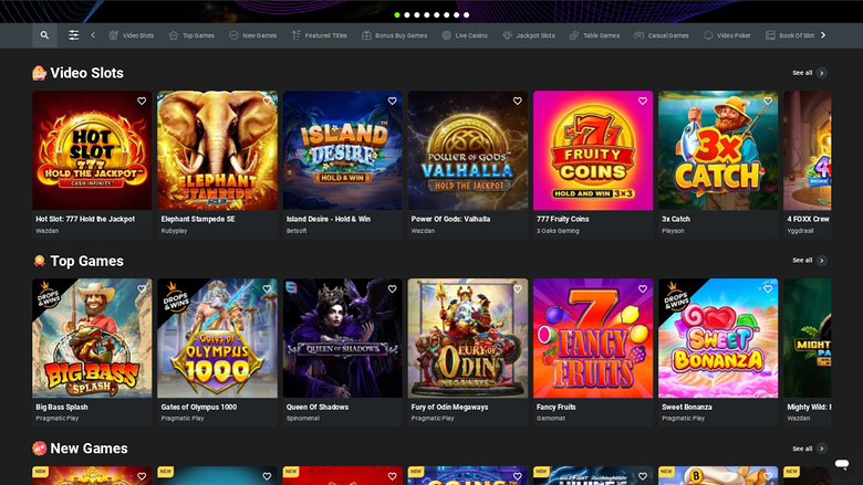 Weltbet Casino — Games lobby