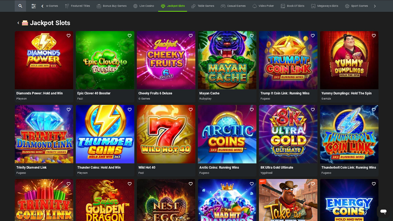Weltbet Casino — Jackpot games