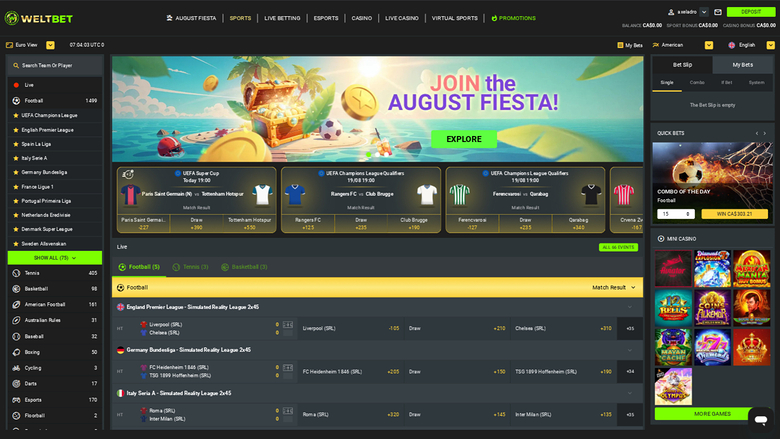 Weltbet Casino — Sportsbook