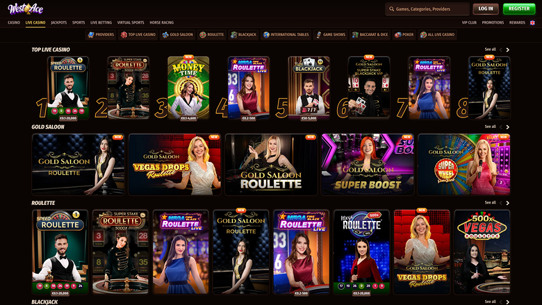 WestAce Casino — Livedealer