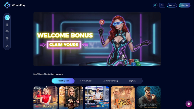 WhalePlay Casino — Hp