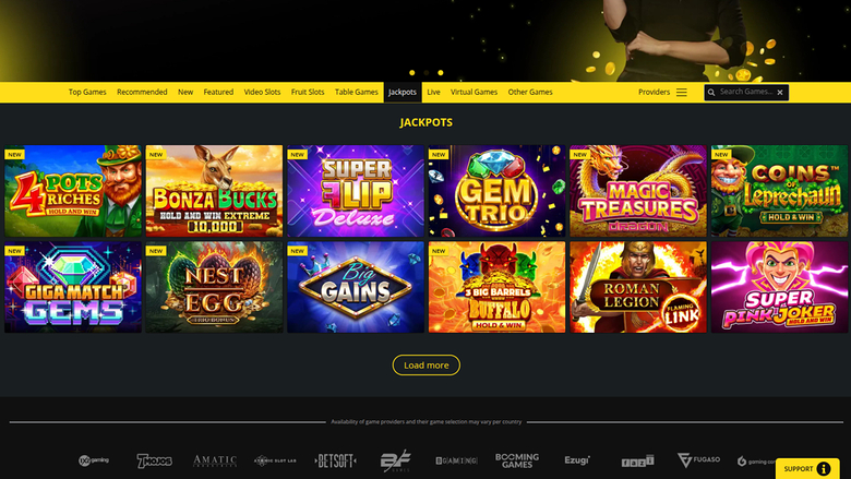 Whamoo Casino — Jackpot games