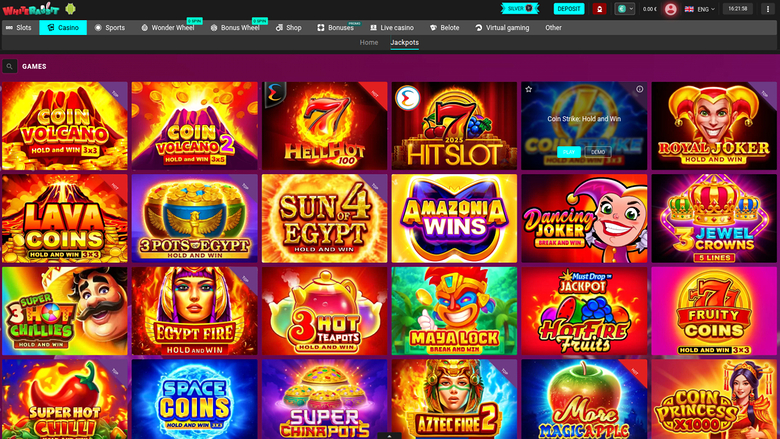 White Rabbit — Jackpot games