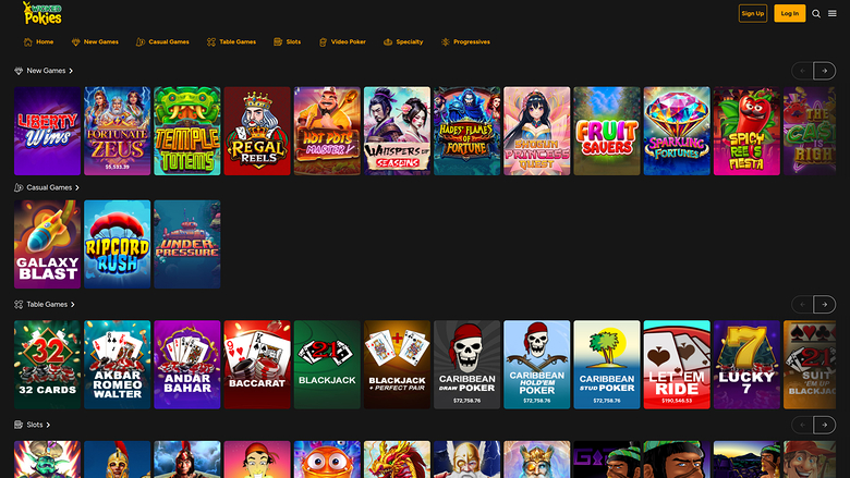 Wicked Pokies Casino — Games lobby