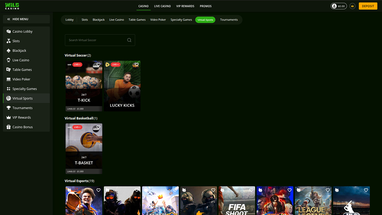 Wild Casino — Sportsbook