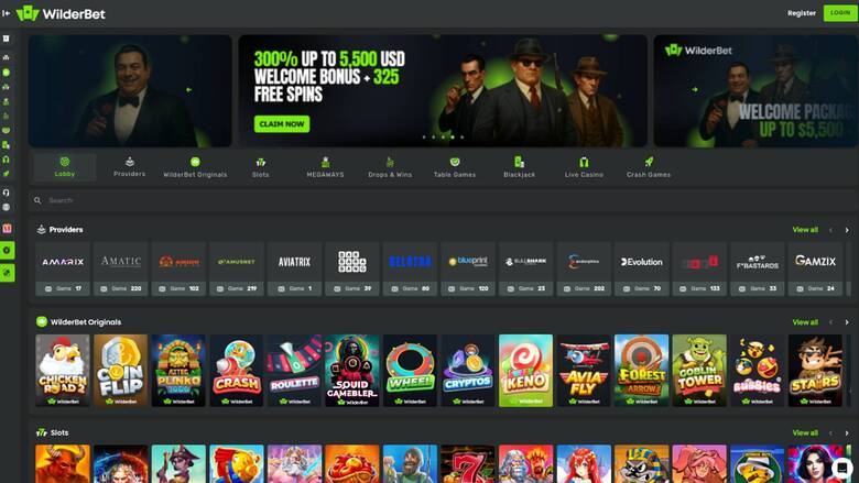 Wilderbet Casino — Homepage