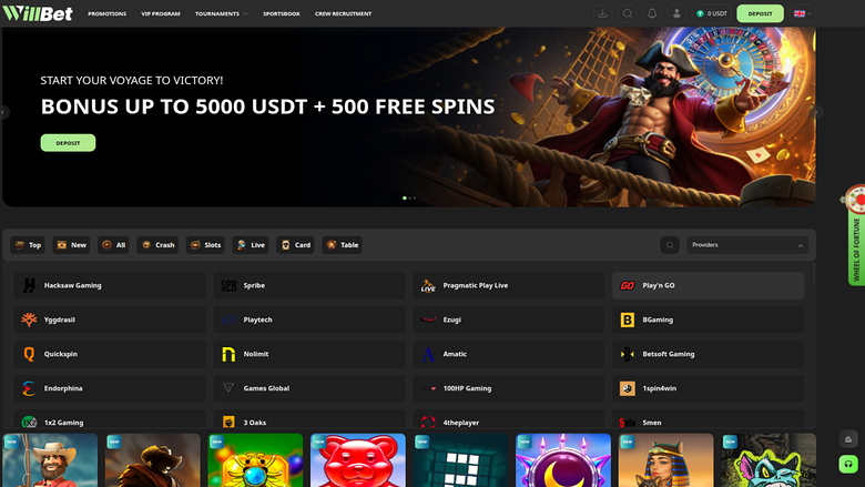 Willbet Casino — Games by studio