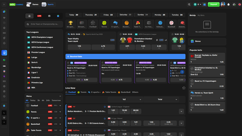 Win Casino — Sportsbook