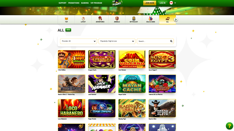 Win MaChance Casino — Games lobby