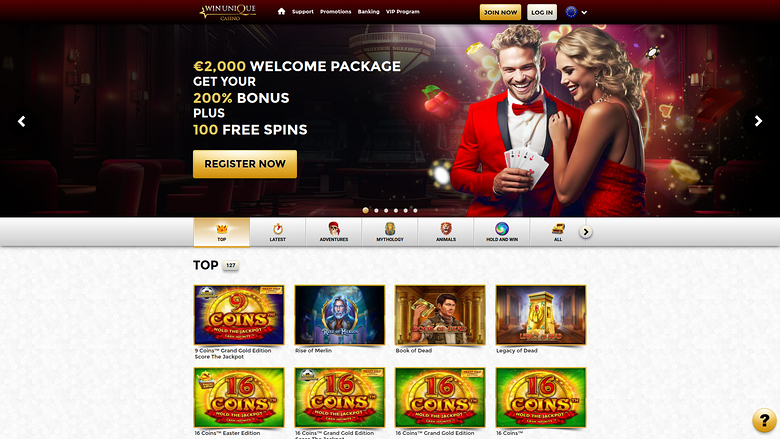Win Unique Casino — Homepage