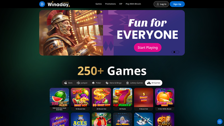 Winaday Casino — Homepage