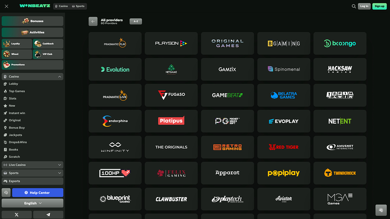 WinBeatz Casino — Developers