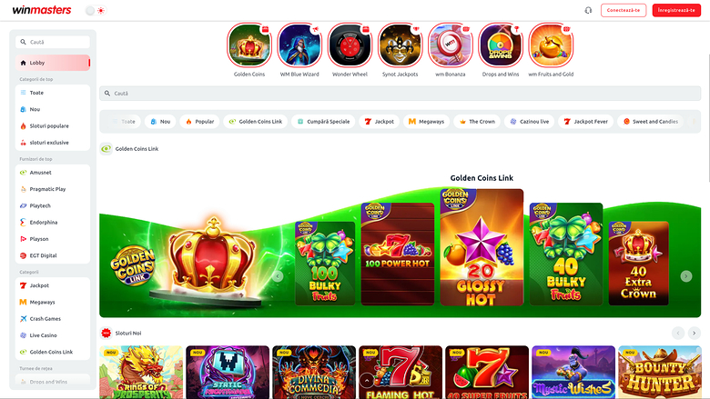 Winmasters Casino — Games lobby