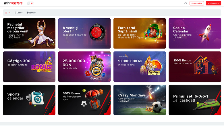 Winmasters Casino — Promotions page