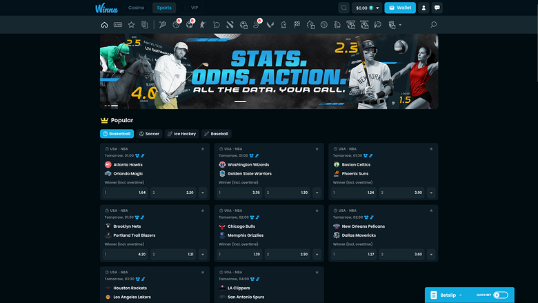 Winna Casino — Sportsbook