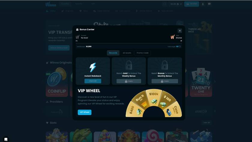 Winna Casino — VIP section