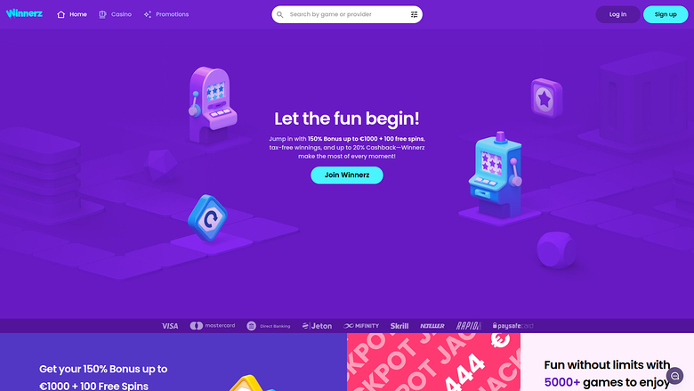 Winnerz Casino — Homepage
