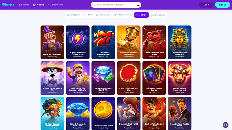 Winnerz Casino — Jackpot games